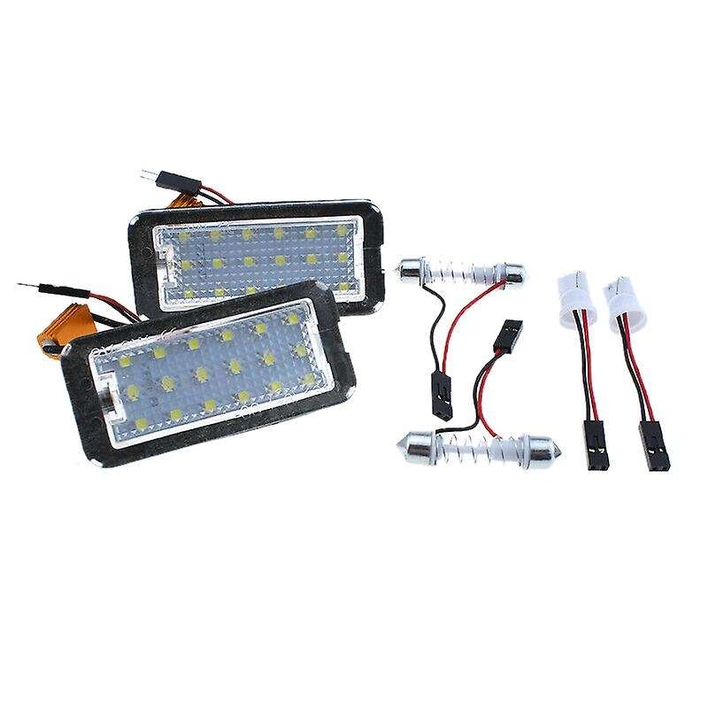 2Pcs LED 6000K Car License Plate Light for 500