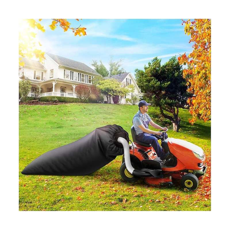 2Pcs Lawn Tractor Leaf Storage Bag Garden Mower Storage Bag 210D Oxford Cloth