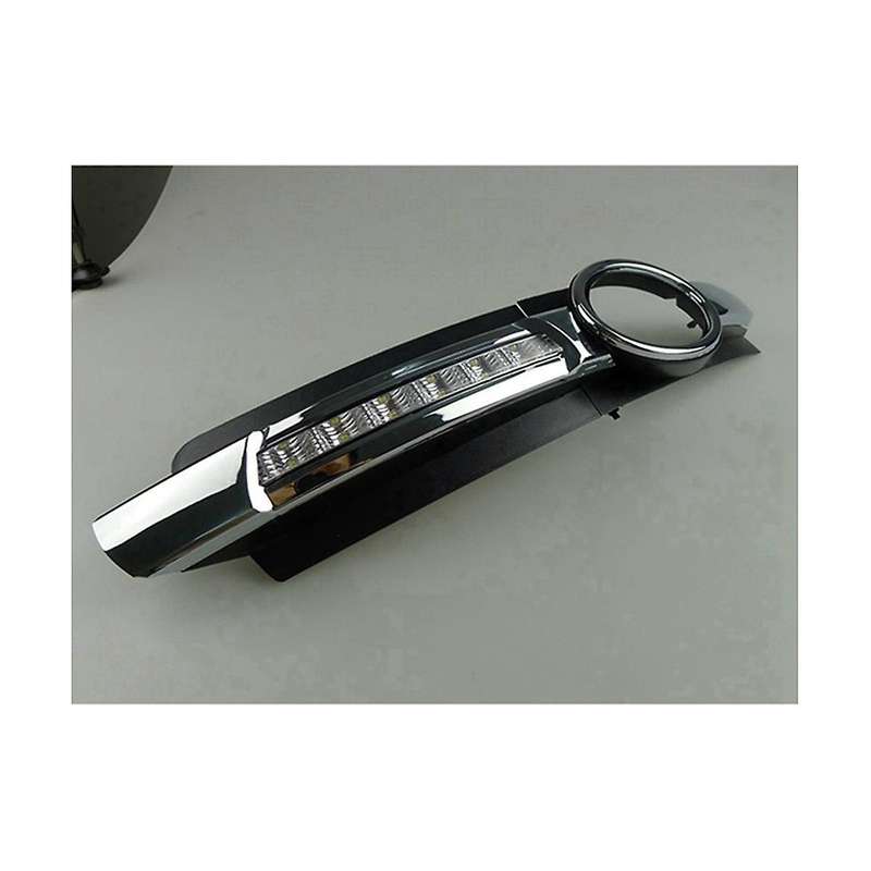 2pcs Led Drl Daytime Running Fog Light Lamp for A6 2005-2008