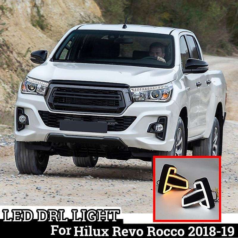 2Pcs LED DRL for Rocco 2018 2019 2020 Daytime Running Lights Fog Light Cover Turn Signal Driving Lam