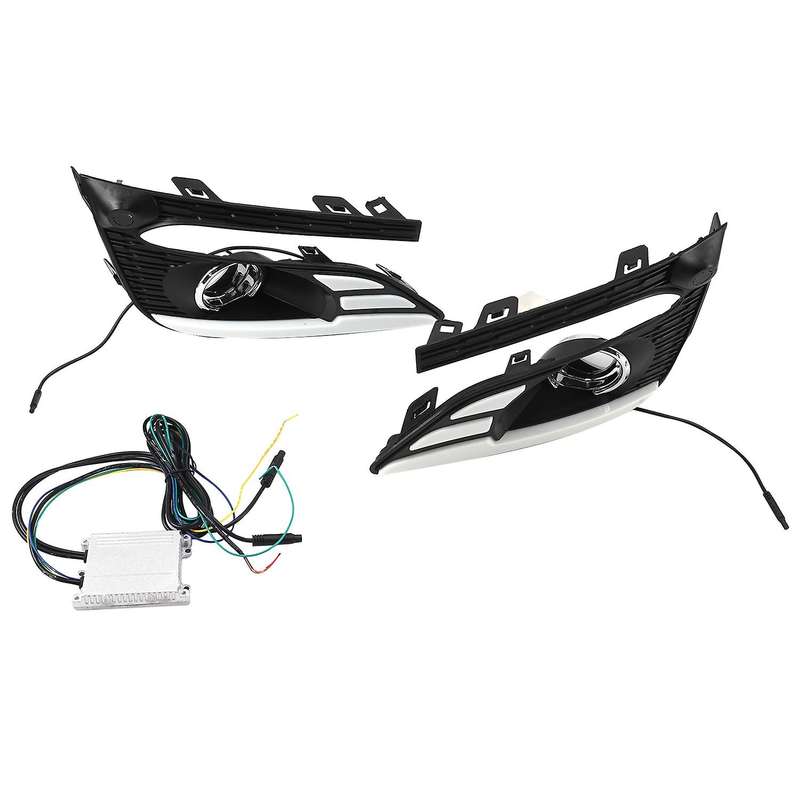 2Pcs LED Daytime Running Light Fog Light for 2016 2017 2018 3 Color