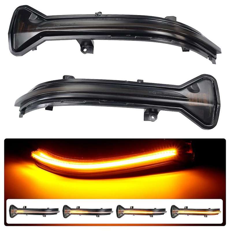 2Pcs LED Dynamic Turn Signal Light Rearview Mirror Indicator Yellow for G38 G12 G20 G30 G31 G32 G14