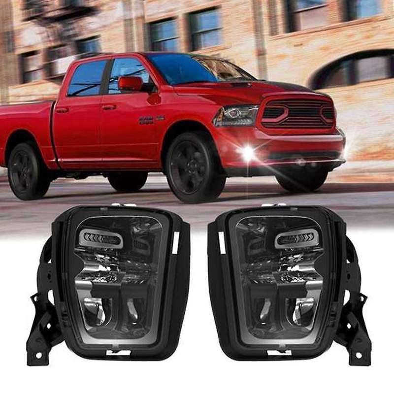 2PCS LED Fog Lights Lamps for Ram 1500 2013 2014 2015 2016 2017 Bumper Driving Fog Lamps Replacement
