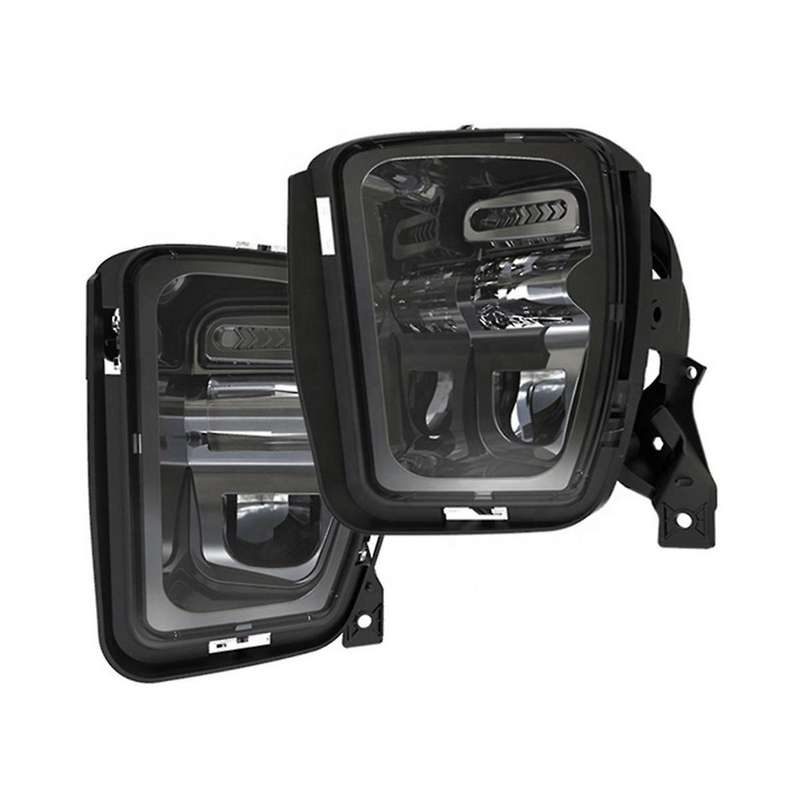 2PCS LED Fog Lights for Ram 1500 2013-2018 Front Bumper Fog Black 68104821AC, 68104820AC