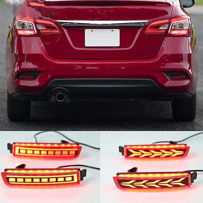 2PCS LED for FX35 FX37 FX50 2009 2010 2011 2012 2013 Reflector Lamp Tail Rear Fog Lamp Bumper Light