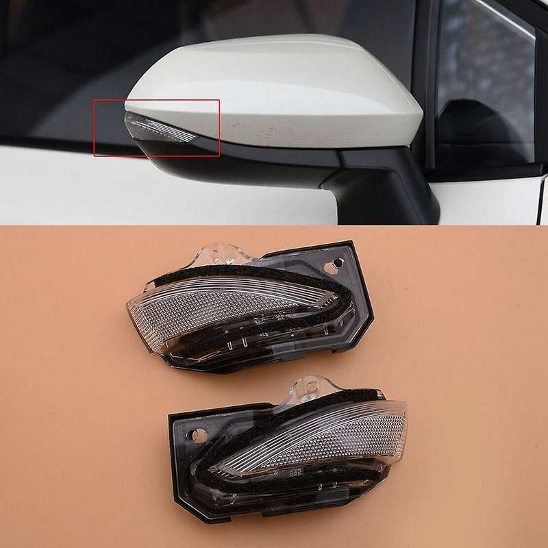 2Pcs LED Dynamic Water Rearview Mirror Turn Signal Light Mirror Indicator Light for 2019 2020