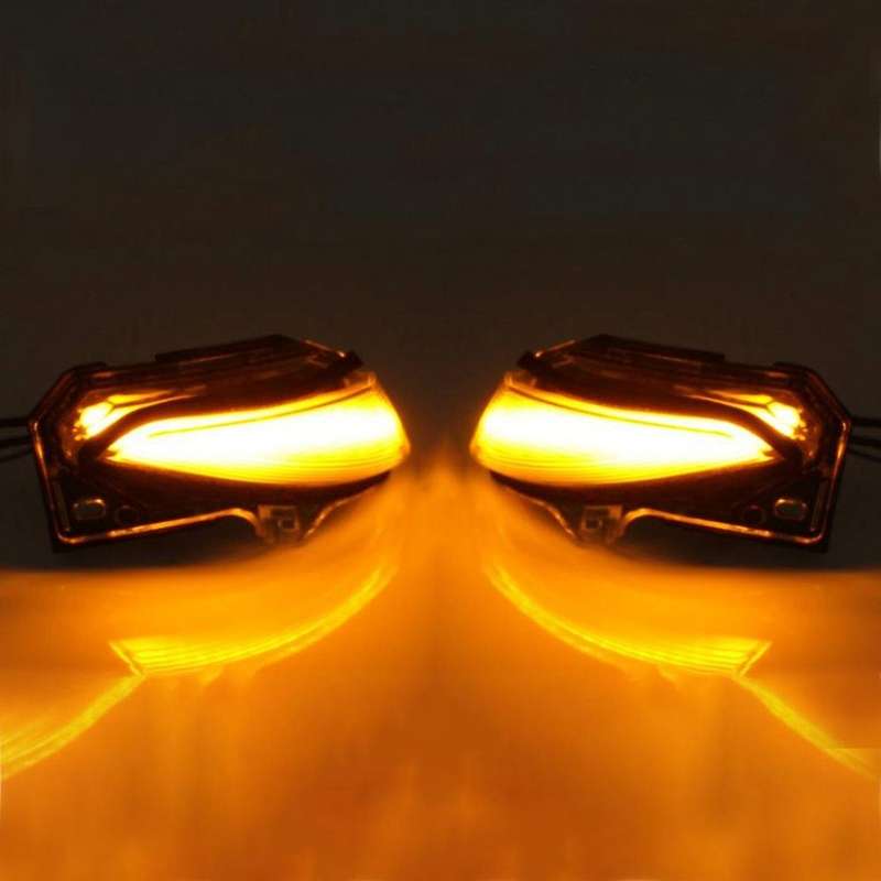 2Pcs LED Dynamic Water Rearview Mirror Turn Signal Light Mirror Indicator Light for 2019 2020