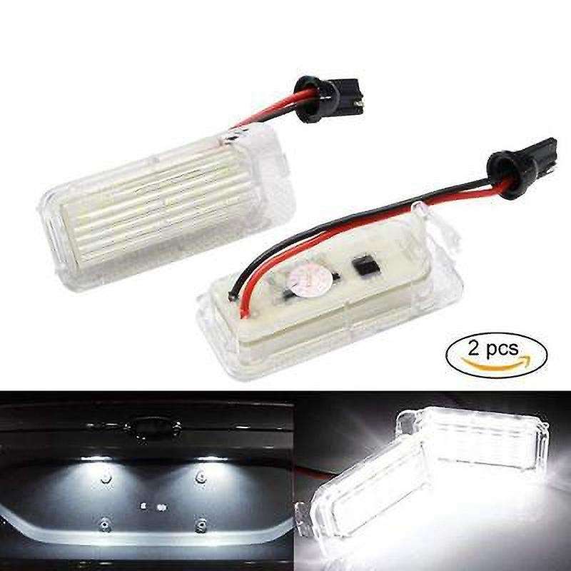 2Pcs LED Number License Plate Light for Focus 5D Mondeo