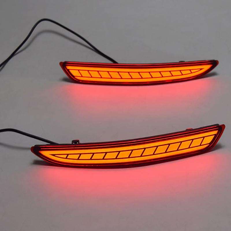 2PCS LED Reflector Lamp Rear Fog Lamp Rear Bumper Light Brake Light for 3 Axela 2019 2020