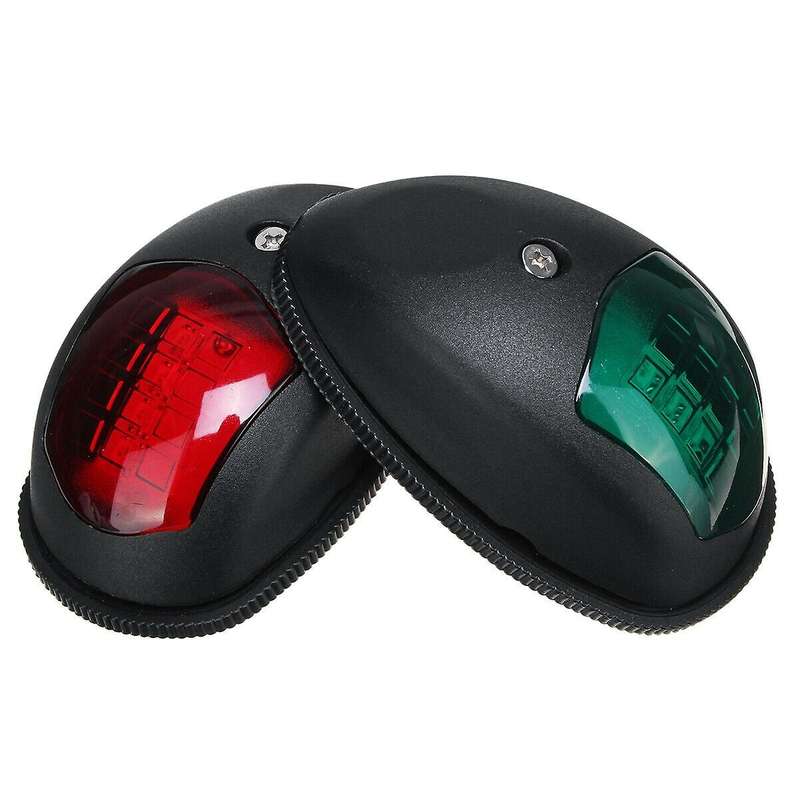 2Pcs LED Side Lights Signal Lamp Navigation Light Truck/Boat/Trailer/Van Red&Green