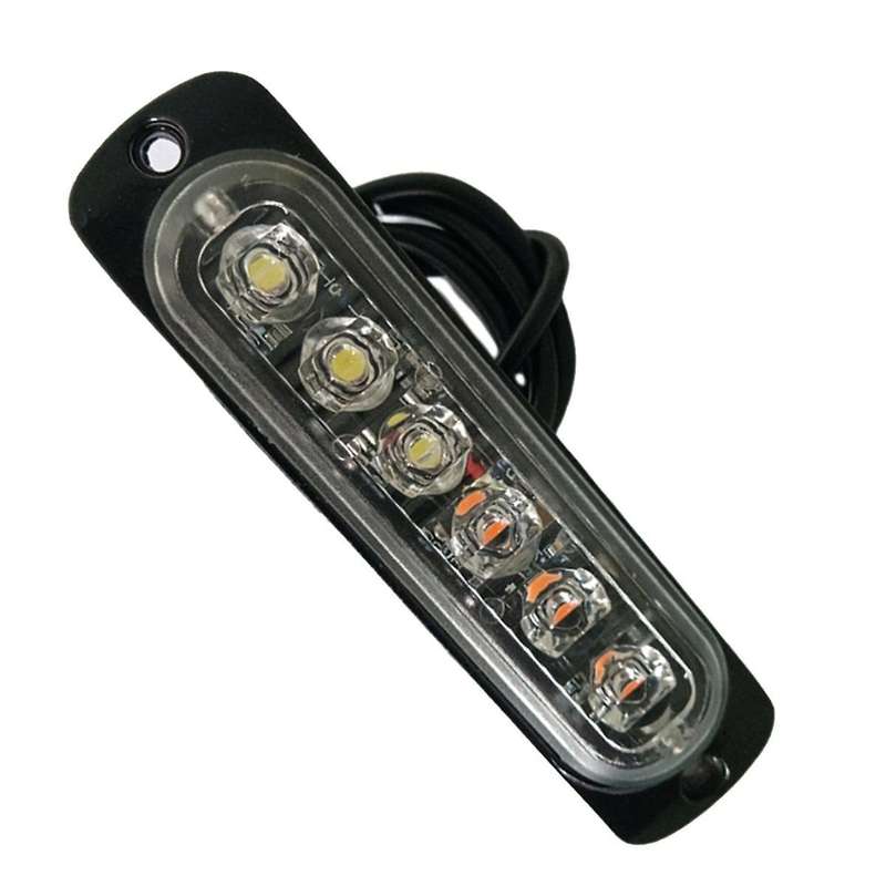 2Pcs LED Strobe Warning Light Strobe Grille Flashing Lightbar Truck Car Beacon Lamp Traffic Light 12