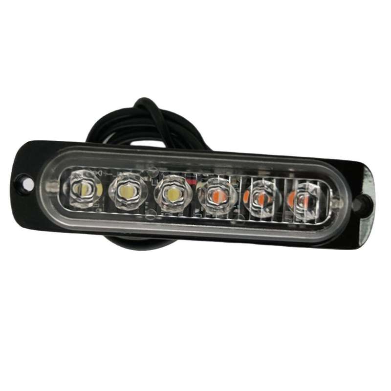 2Pcs LED Strobe Warning Light Strobe Grille Flashing Lightbar Truck Car Beacon Lamp Traffic Light 12