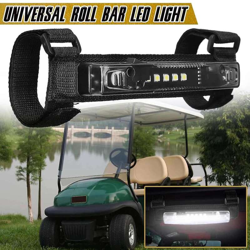 2Pcs LED Roll Bar Mount Dome Light for UTV ATV Truck Off Road Golf Cart Motorcycle Roll Bar Bracket