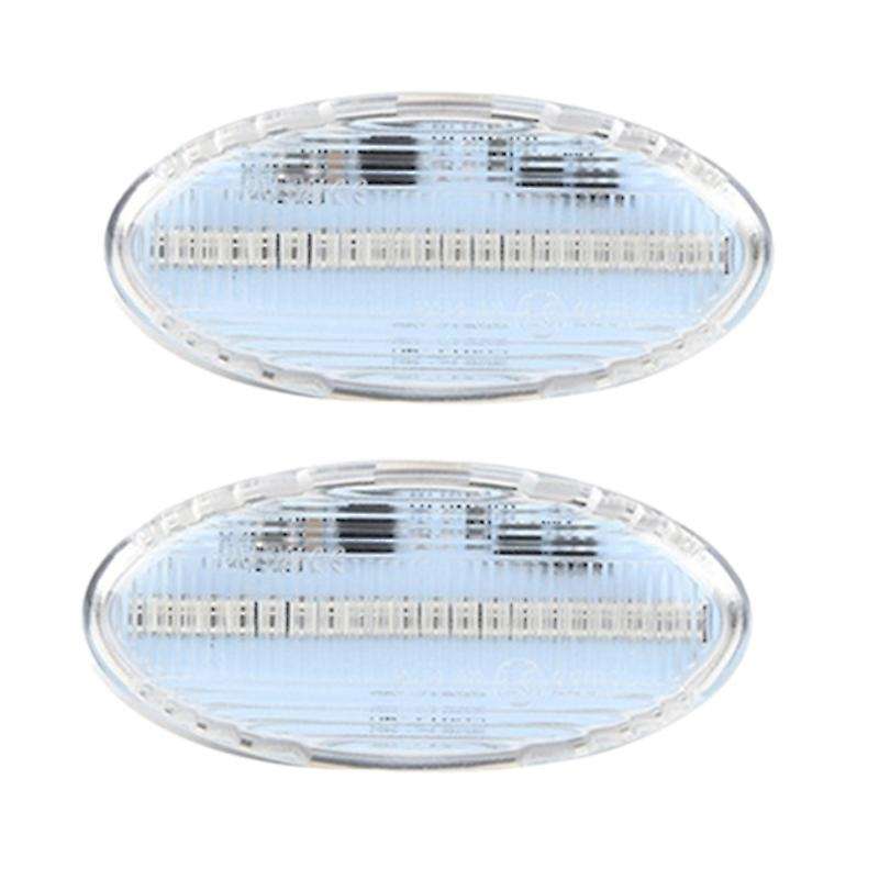 2Pcs LED Side Marker Turn Signal Light Indicator for 2 3 5 6 Bt-50 Mpv 2000-2013 Clear