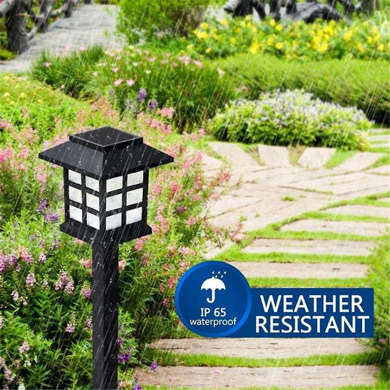 2pcs Led Solar Pathway Lawn Lights Outdoor Waterproof Solar Lamp for Garden/landscape