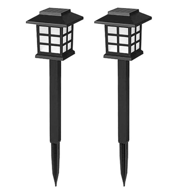 2pcs Led Solar Pathway Lawn Lights Outdoor Waterproof Solar Lamp for Garden/landscape