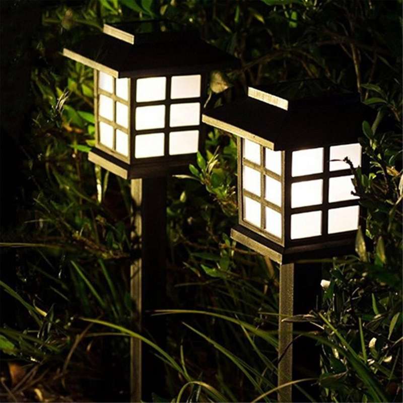 2pcs Led Solar Pathway Lawn Lights Outdoor Waterproof Solar Lamp for Garden/landscape