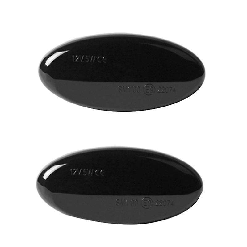 2Pcs LED Side Marker Turn Signal Light Indicator for 2 3 5 6 Bt-50 Mpv 2000-2013 Black