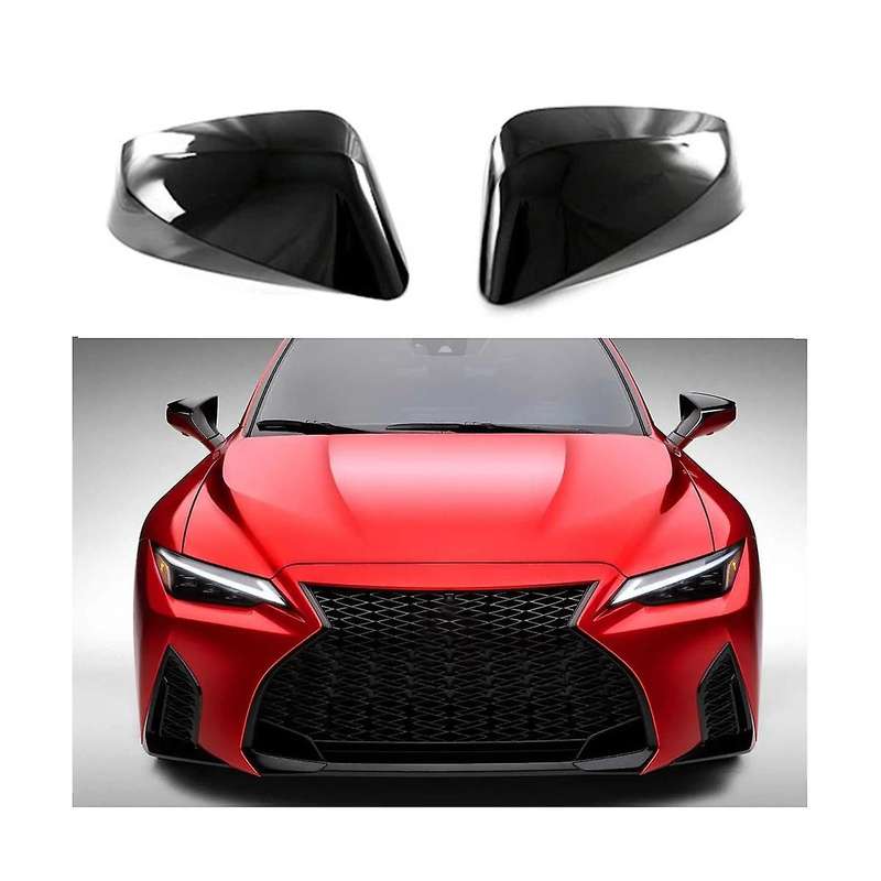2pcs Left+right Carbon Fiber Door Mirror Cover Rear View Mirror Housing for 350 Rx350h 500 2022-202