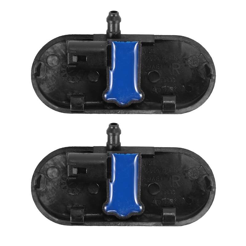 2Pcs Left Right Windshield Washer Jet Nozzle for A6 2002-2008 A4 2001-2008 A3 A8 2004-2007 4FD955987