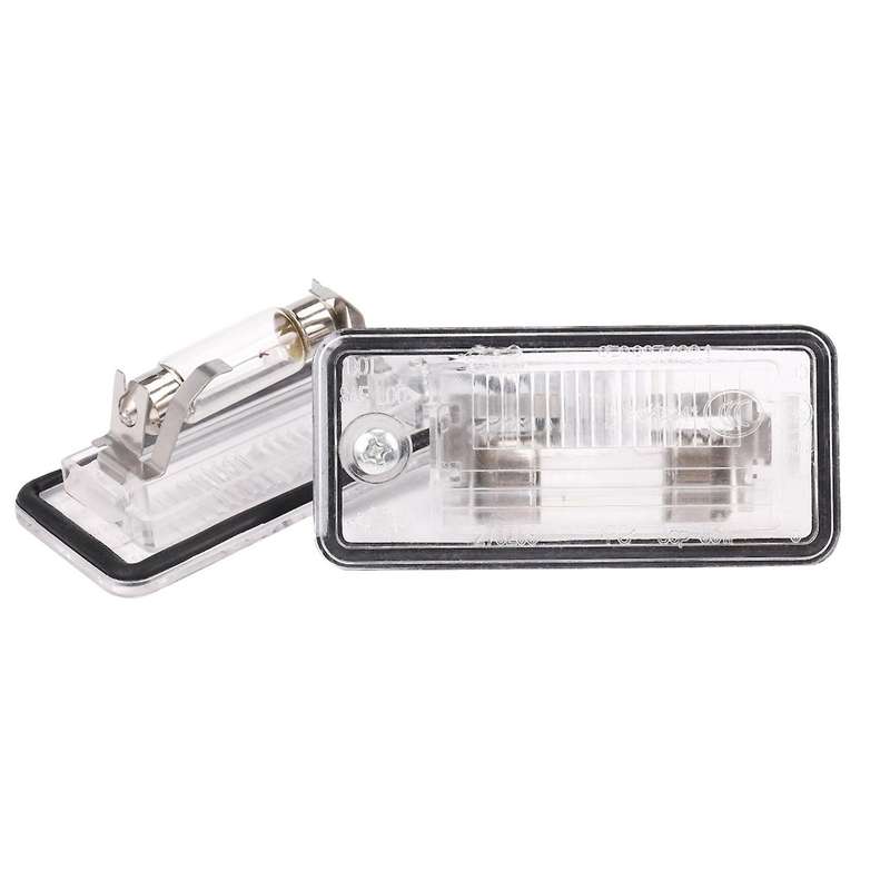 2Pcs License Plate Light Lamp Lens 8E0807430A 8E0807430B for A3 A4 S4 B6 B7 A6/S6
