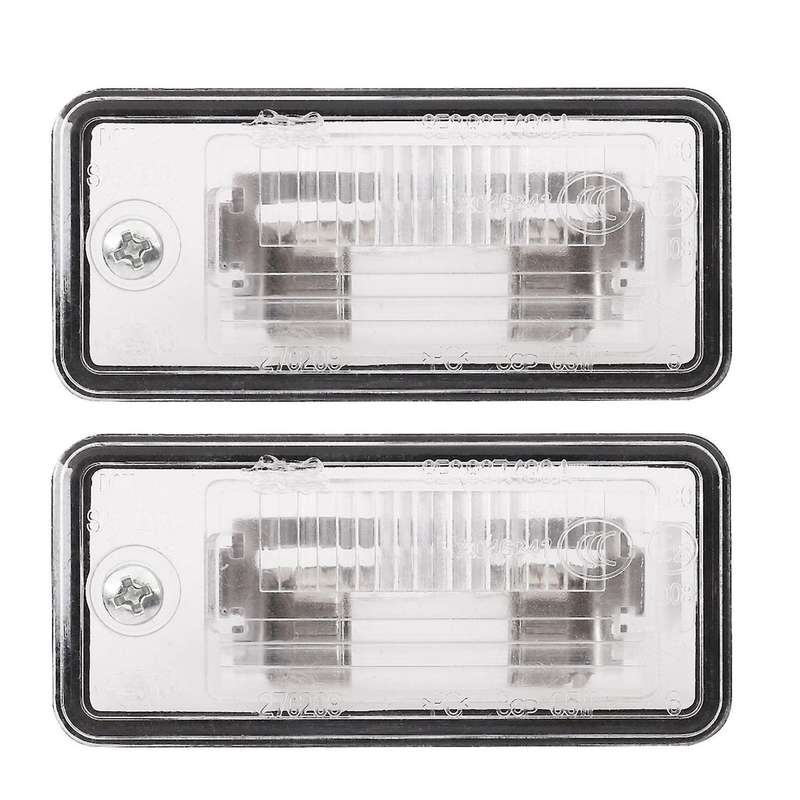 2Pcs License Plate Light Lamp Lens 8E0807430A 8E0807430B for A3 A4 S4 B6 B7 A6/S6