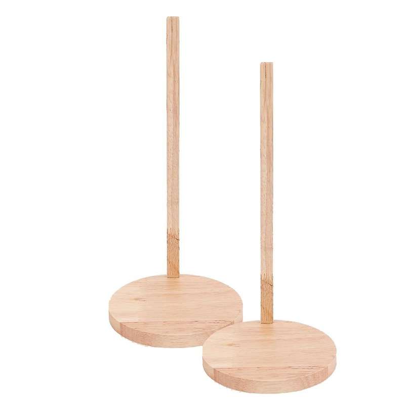 2pcs Lid Organizers, Space-saving Design Detachable Cup Lid Organizer Wooden Lid Storage Rack Stand