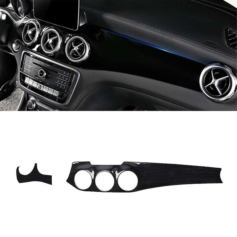 2Pcs LHD Car Center Dashboard Air Condition Outlet Panel Trim Cover for W176 CLA C117 GLA X156 2013