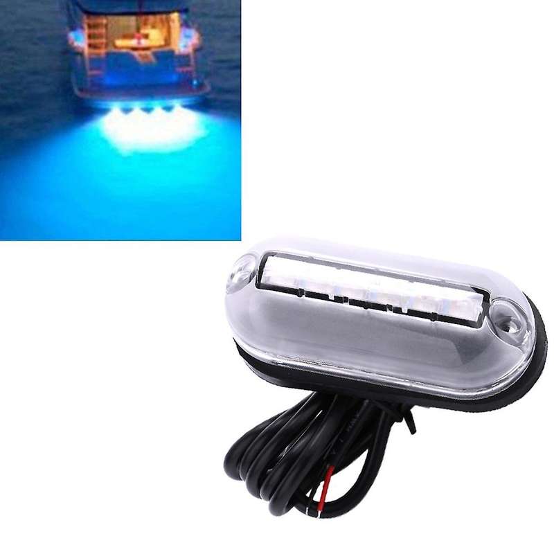 2Pcs Marine Underwater Pontoon Waterproof Boat Transom Light for Cruise Ships, Yachts, Sailboat DC 1