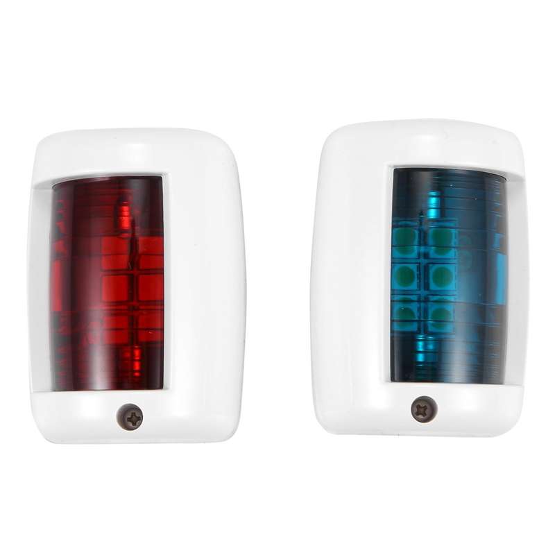 2Pcs Marine Boat Yacht Universal Navigation Light Dc12V Marine Led Navigation Light Red and Green Bo