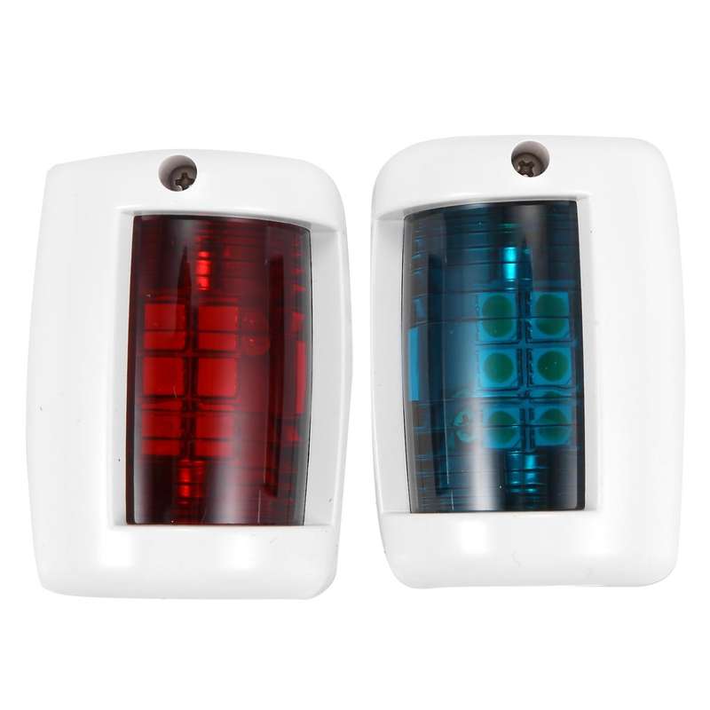 2Pcs Marine Boat Yacht Universal Navigation Light Dc12V Marine Led Navigation Light Red and Green Bo