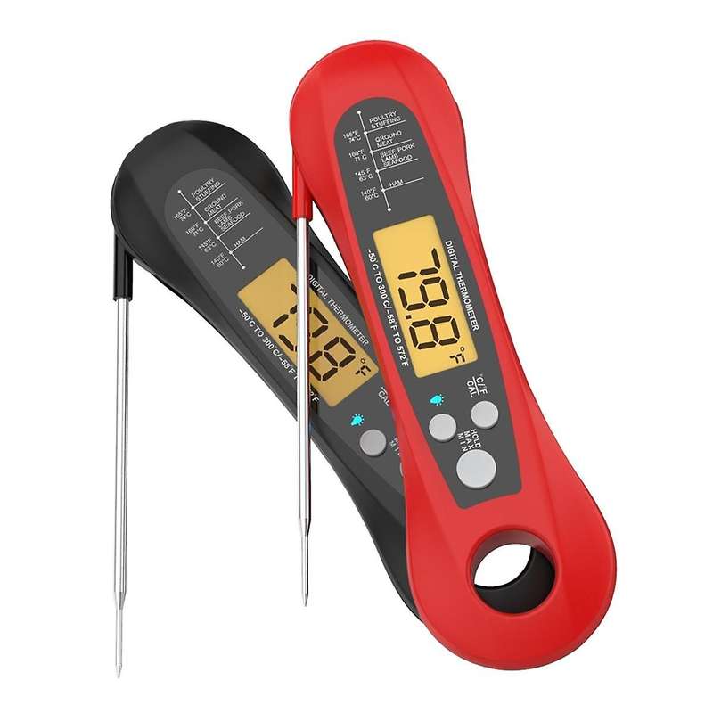 2PCS Meat Thermometer Digital Instant Read Meat Thermometer for Grill and Cooking Food Thermometer