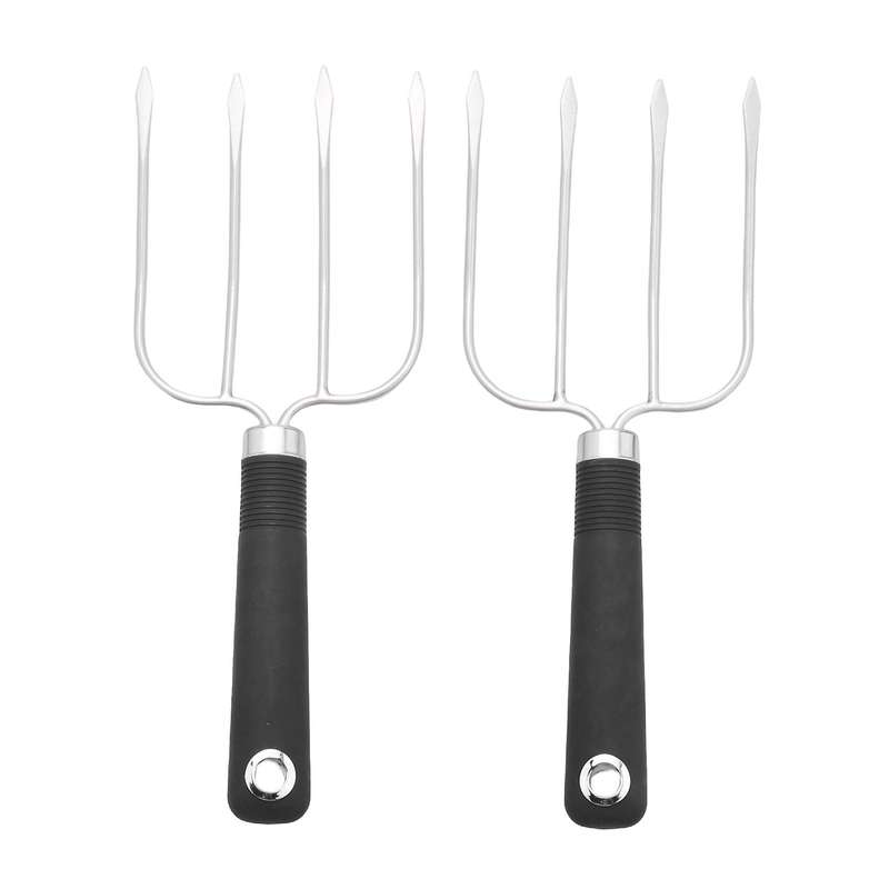 2Pcs Meat Fork,Poultry Roast Forks,Roast Chicken Forks with Slip Resistant Grip,Turkey Forks,for BBQ