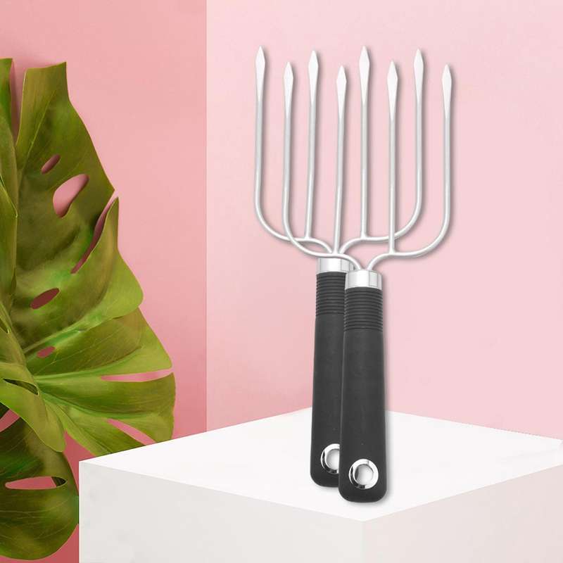 2Pcs Meat Fork,Poultry Roast Forks,Roast Chicken Forks with Slip Resistant Grip,Turkey Forks,for BBQ