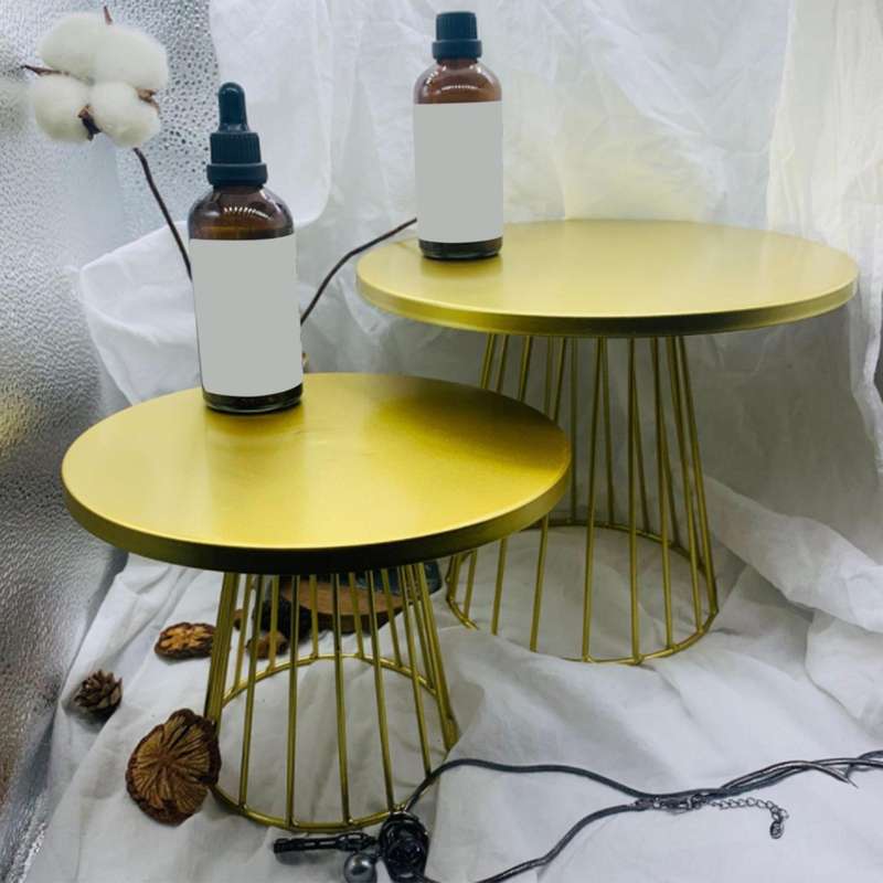 2pcs Metal Cake Stands,8/10 Inch Pillar Style Cupcake Display Stand Dessert Tray Pie Plates for Bak