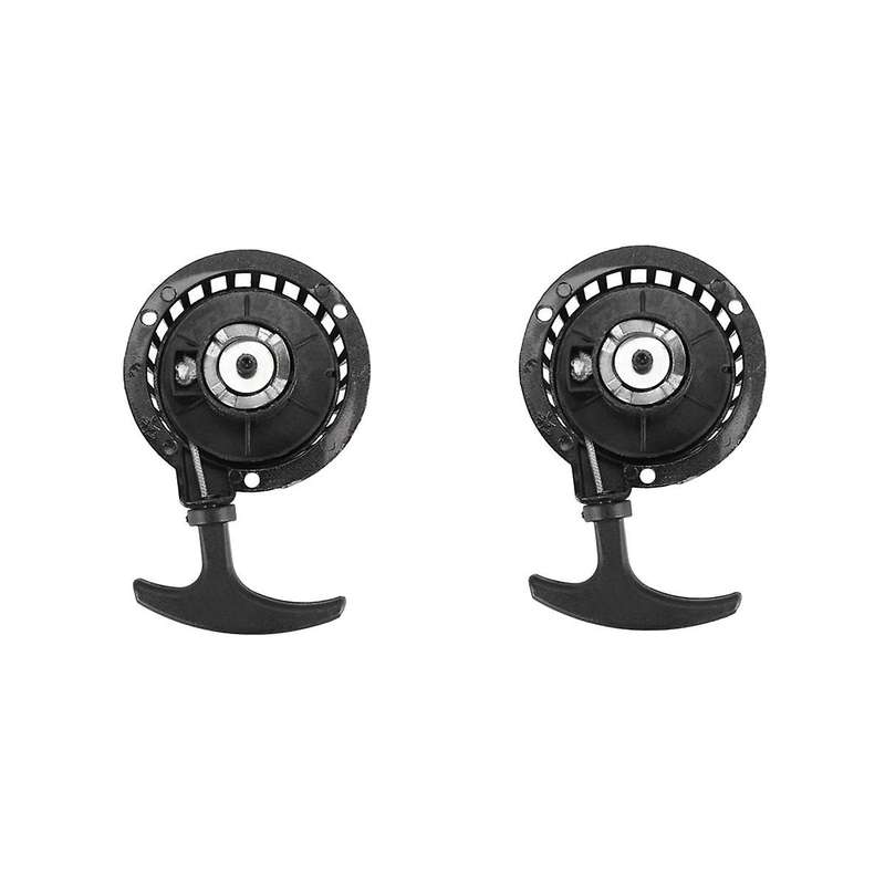 2pcs Metal Mini Easy Pull Start Pull Black for 47cc 49cc Mini 2 Stroke Dirt Bike Engines Replacement