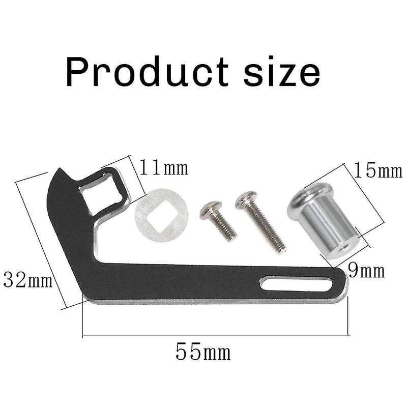 2PCS Metal Transmitter Steering Wheel Trigger One-Handed Control Adapter for TRX4 Small UDR