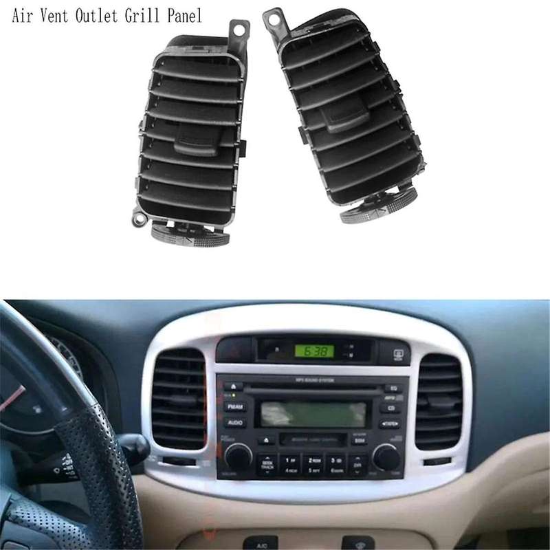2pcs Middle Front Central Dashboard Outlet Grill Panel for Accent Hatchback 2006-2011 974101e000