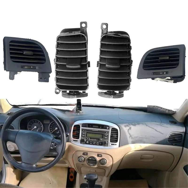 2pcs Middle Front Central Dashboard Outlet Grill Panel for Accent Hatchback 2006-2011 974101e000