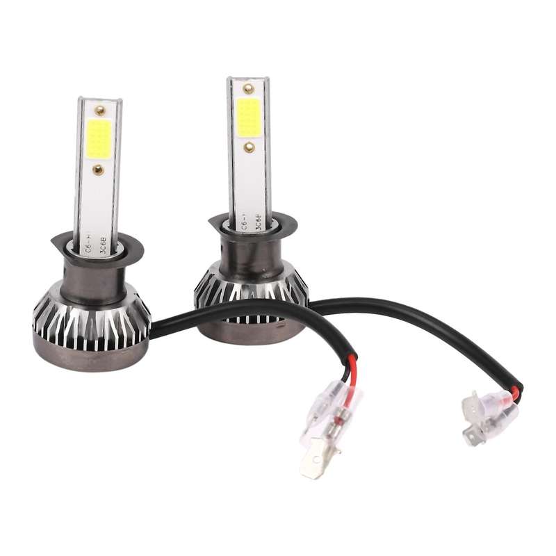 2Pcs Mini 1400W LED Headlight Bulbs Conversion Kit FOG Driving Light Hi-Low Lamps DRL 6000K White-Pl