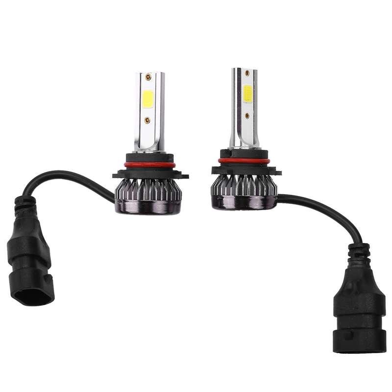 2Pcs Mini 1400W LED Headlight Bulbs Conversion Kit FOG Driving Light Hi-Low Lamps DRL 6000K White-Pl