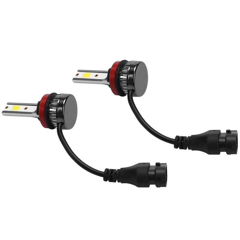 2Pcs Mini 1400W LED Headlight Bulbs Conversion Kit FOG Driving Light Hi-Low Lamps DRL 6000K White-Pl