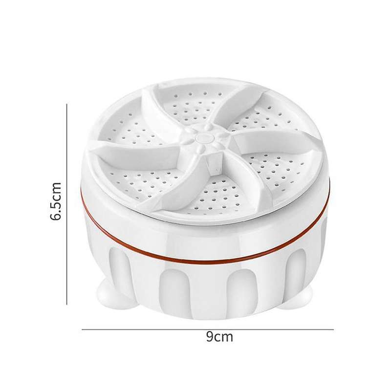 2pcs Mini Washing Machine Usb Two-way Rotating Turbine Portable Washing Machine for Sock Underwear
