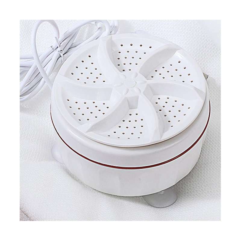 2pcs Mini Washing Machine Usb Two-way Rotating Turbine Portable Washing Machine for Sock Underwear