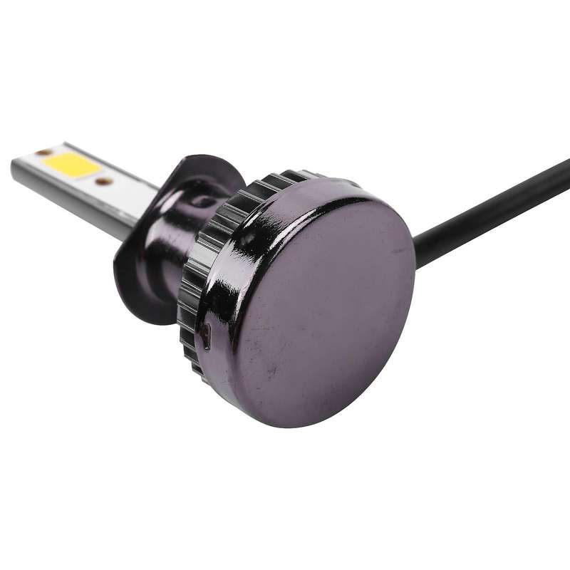 2Pcs Mini LED Headlight Bulbs Conversion Kit FOG Driving Light Hi-Low Lamps DRL 3000K Yellow-Plug an