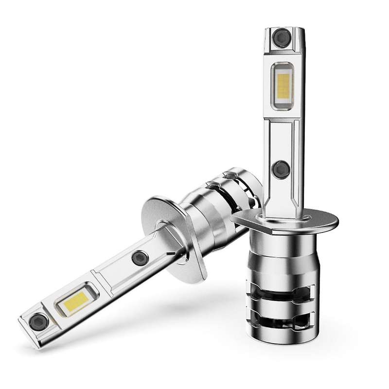 2PCS Mini Diode Truck Auto Lamps 6000LM 25W H1 LED Healight 6000K White Light Car Light Plug and Pla