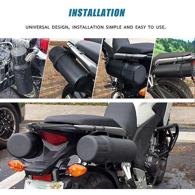 2Pcs Motorcycle Accessories Waterproof Tool Tube Gloves Raincoat Storage Box Universal for 84mm