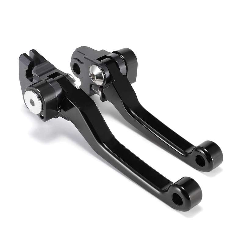 2Pcs Motorcycle Brake Lever Handle CNC Motorcycle Clutch Brake Lever Handle Black for CR125R CR250R