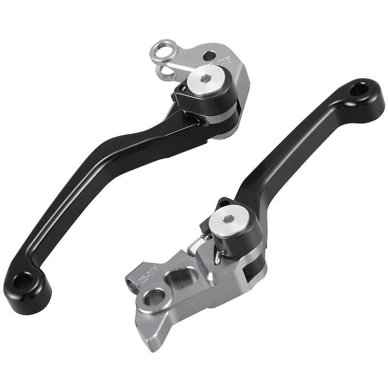 2Pcs Motorcycle Brake Lever Handle CNC Motorcycle Clutch Brake Lever Handle Black for 65SX 65XC 2004