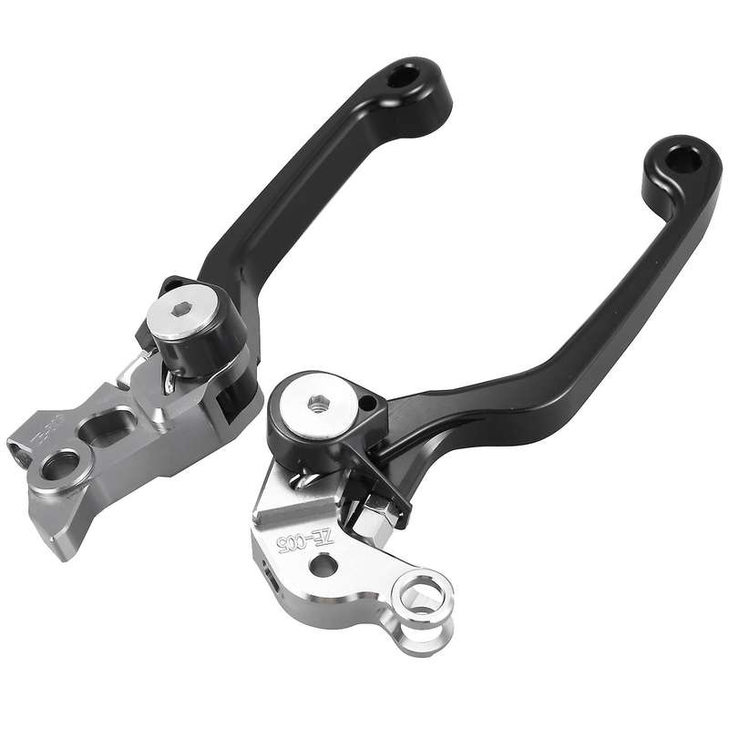 2Pcs Motorcycle Brake Lever Handle CNC Motorcycle Clutch Brake Lever Handle Black for 65SX 65XC 2004